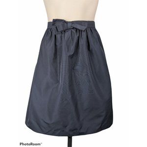 MIU MIU by Prada Navy Blue Taffeta Bow Skirt Made in Italy 40 US 4 S